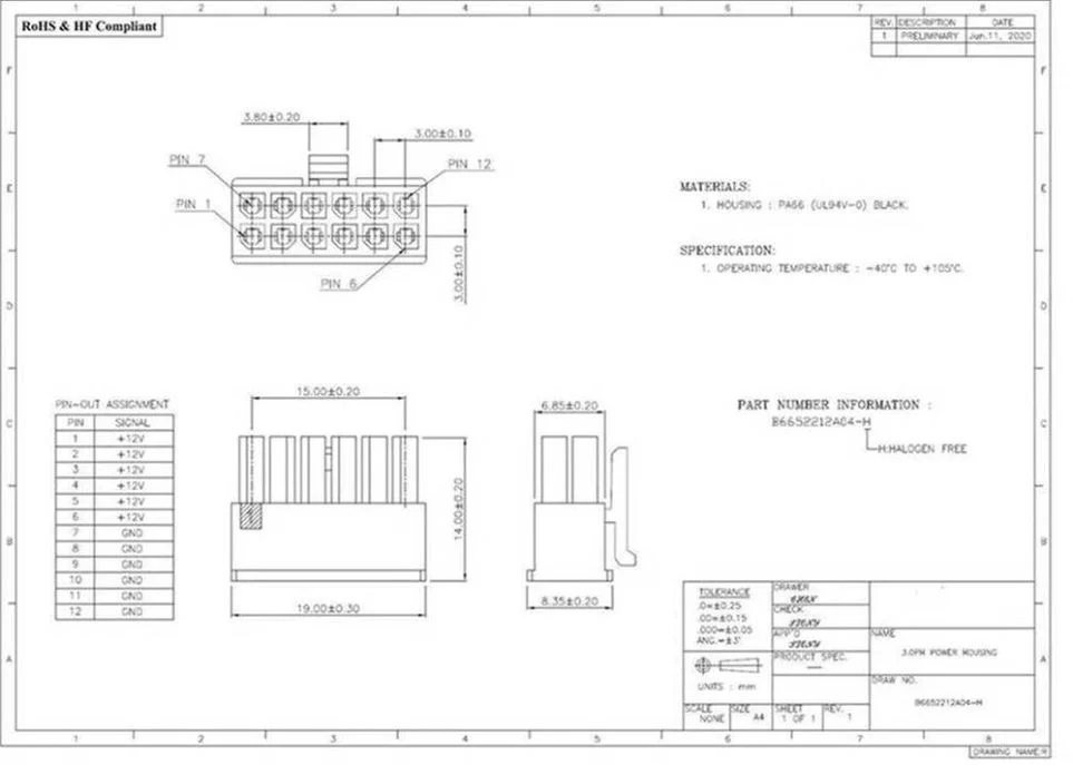 Thiết kế kỹ thuật của chân cấp điện 12-pin trên RTX 3080 Ti