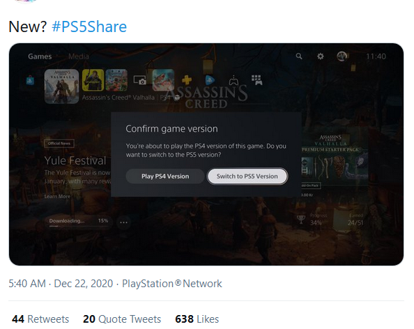 PS5 giờ sẽ hiện cảnh báo nếu bạn chạy game PS4