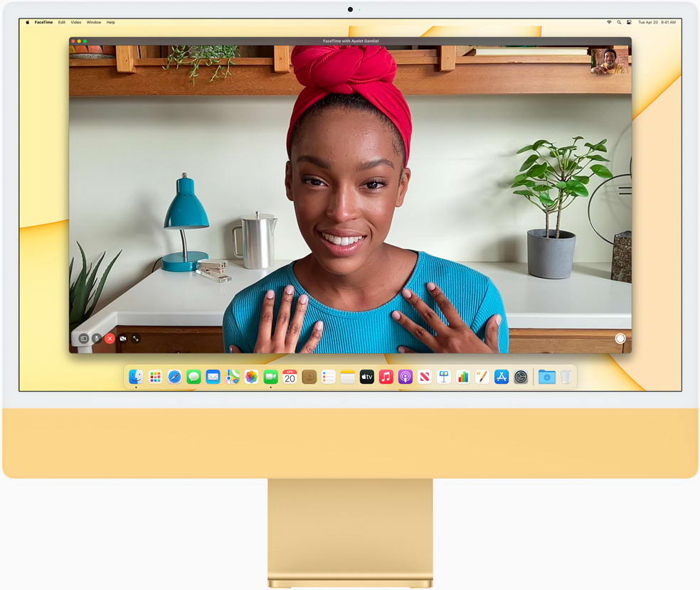 iMac 1 có màn hình 24 inch độ phân giải 4,5K, tỉ lệ 16:10 và công nghệ True Tone