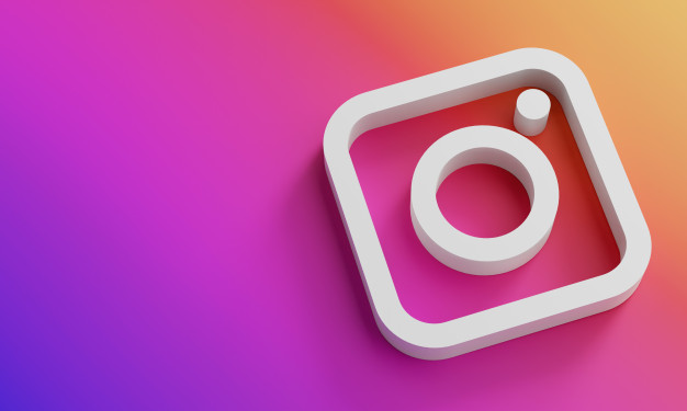 instagram-logo-minimal-simple-design-template-copy-space-3d_1379-4887