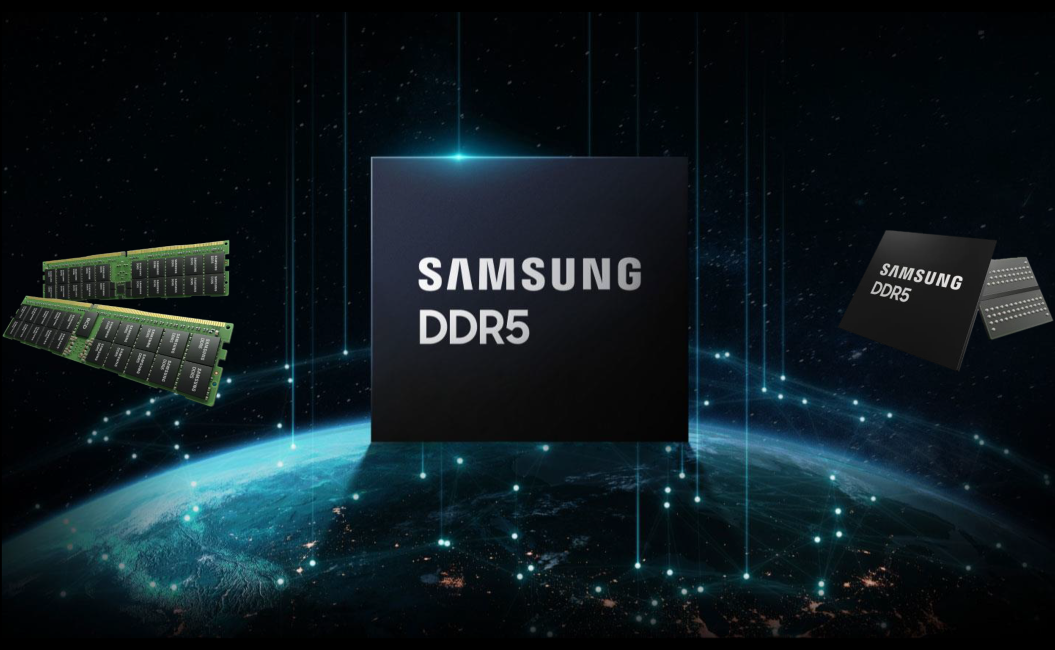Samsung phát triển RAM DDR5 512GB có băng thông 7.2Gbps, phá vỡ tốc độ và giới hạn lưu trữ.