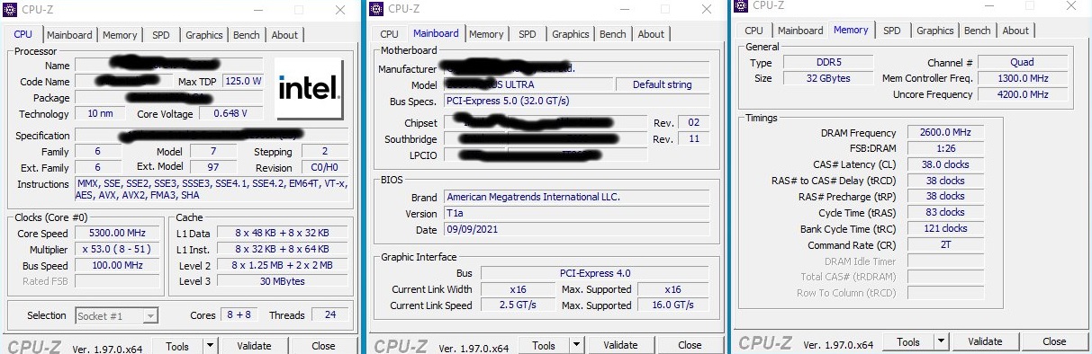 Thông số trong CPU-Z, ảnh: REHWK  