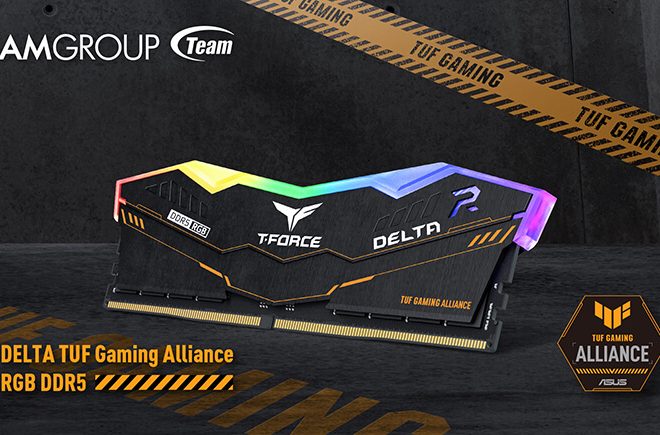 TEAMGROUP ra mắt RAM DDR5 T-FORCE DELTA TUF Gaming Alliance