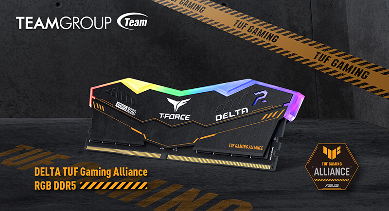 TEAMGROUP ra mắt RAM DDR5 T-FORCE DELTA TUF Gaming Alliance