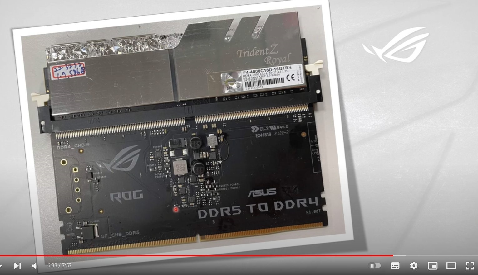 Lộ hình ảnh adapter chuyển đổi từ DDR5 sang DDR4 của ASUS