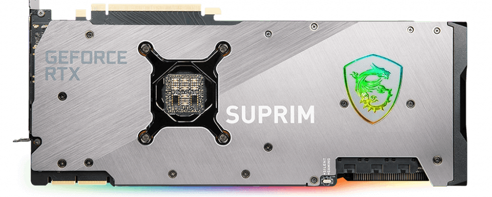 Card đồ họa MSI GeForce RTX 3090 SUPRIM X, ảnh: MSI