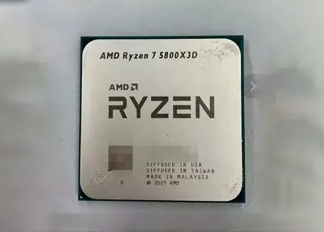 CPU Ryzen 7 5800X3D lộ ảnh thật, kiến trúc 3D V-Cache sẽ không hỗ trợ ép xung?