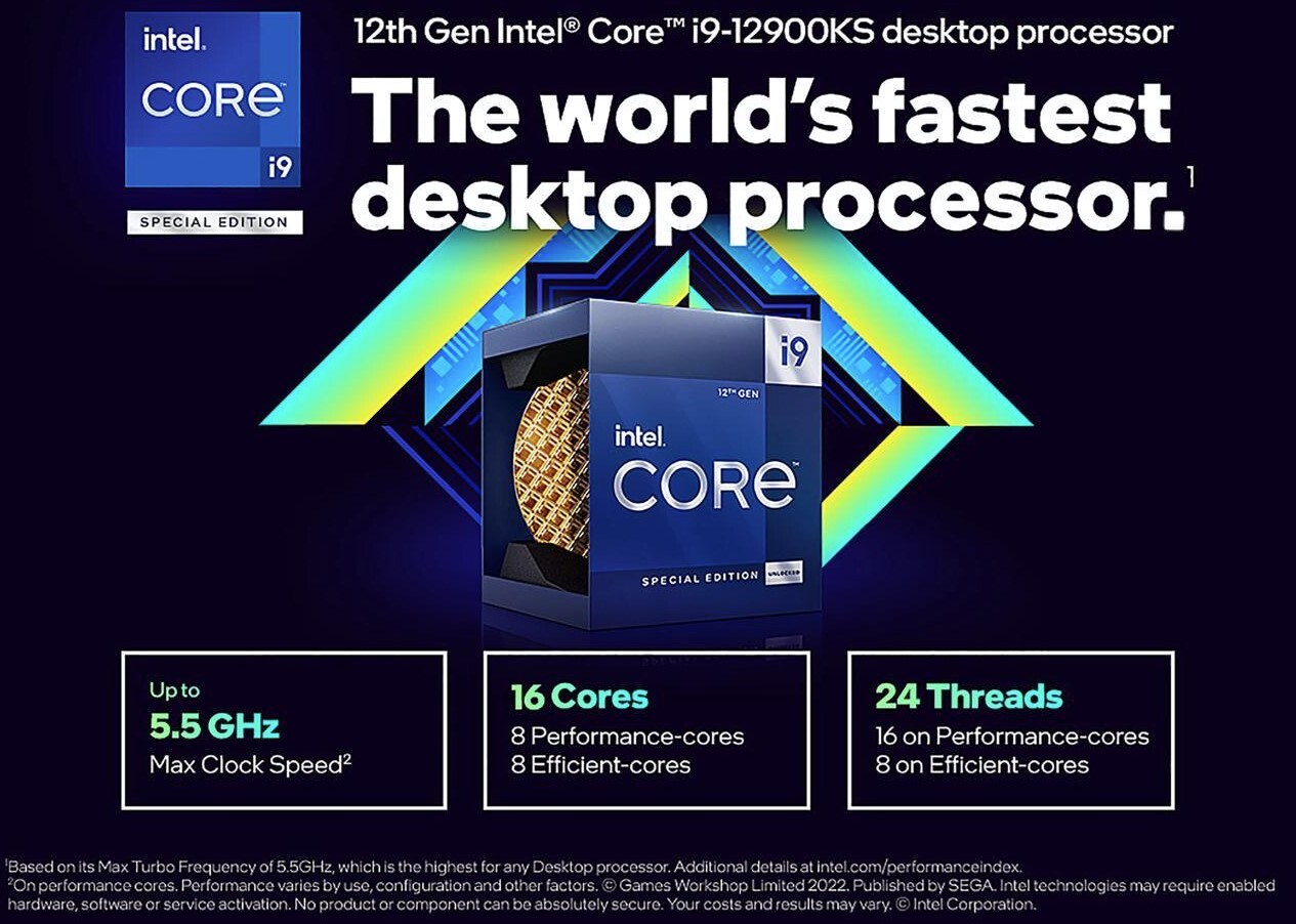 Intel bắt đầu bán CPU thế hệ thứ 12 mạnh nhất của mình là i9 - 12900KS