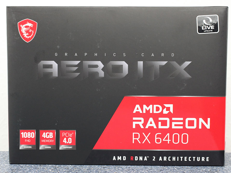 Đóng gói MSI Radeon RX 6400 Aero ITX