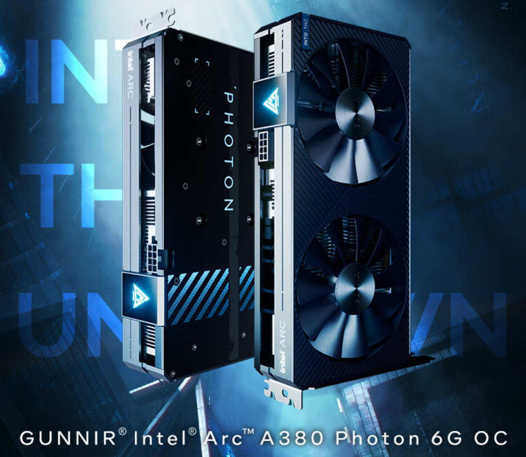 Card đồ họa GUNNIR Intel Arc A380 Photon 6G OC chính thức mở bán với giá 4.5 triệu đồng