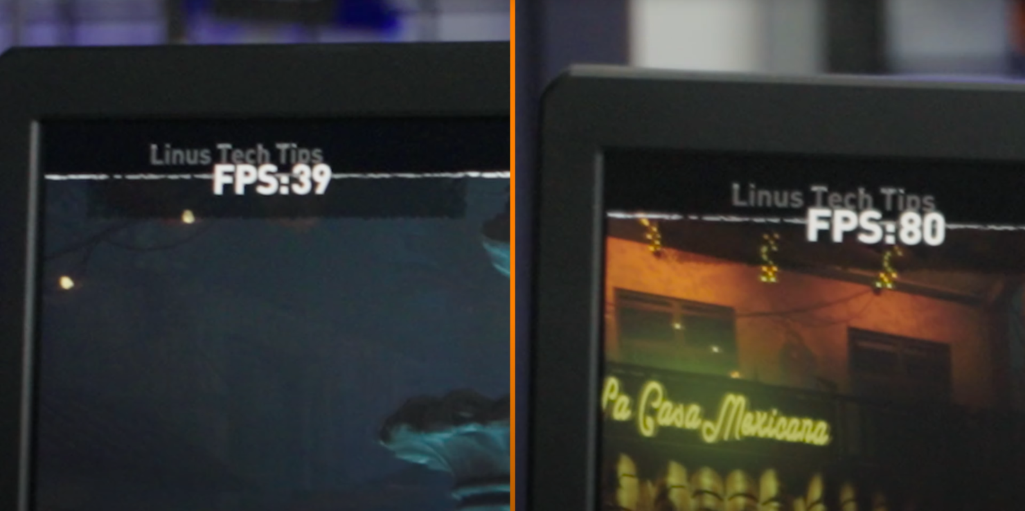 Trong Game Shadow of Tomb Raider, Intel Arc sử dụng DirectX 12 cho ra mức FPS gấp đôi so với DirectX 11, ảnh: Youtube Linus Tech Tips