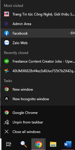 Cách tìm kiếm và mở lại những Tab đã đóng trên trình duyệt Google Chrome
